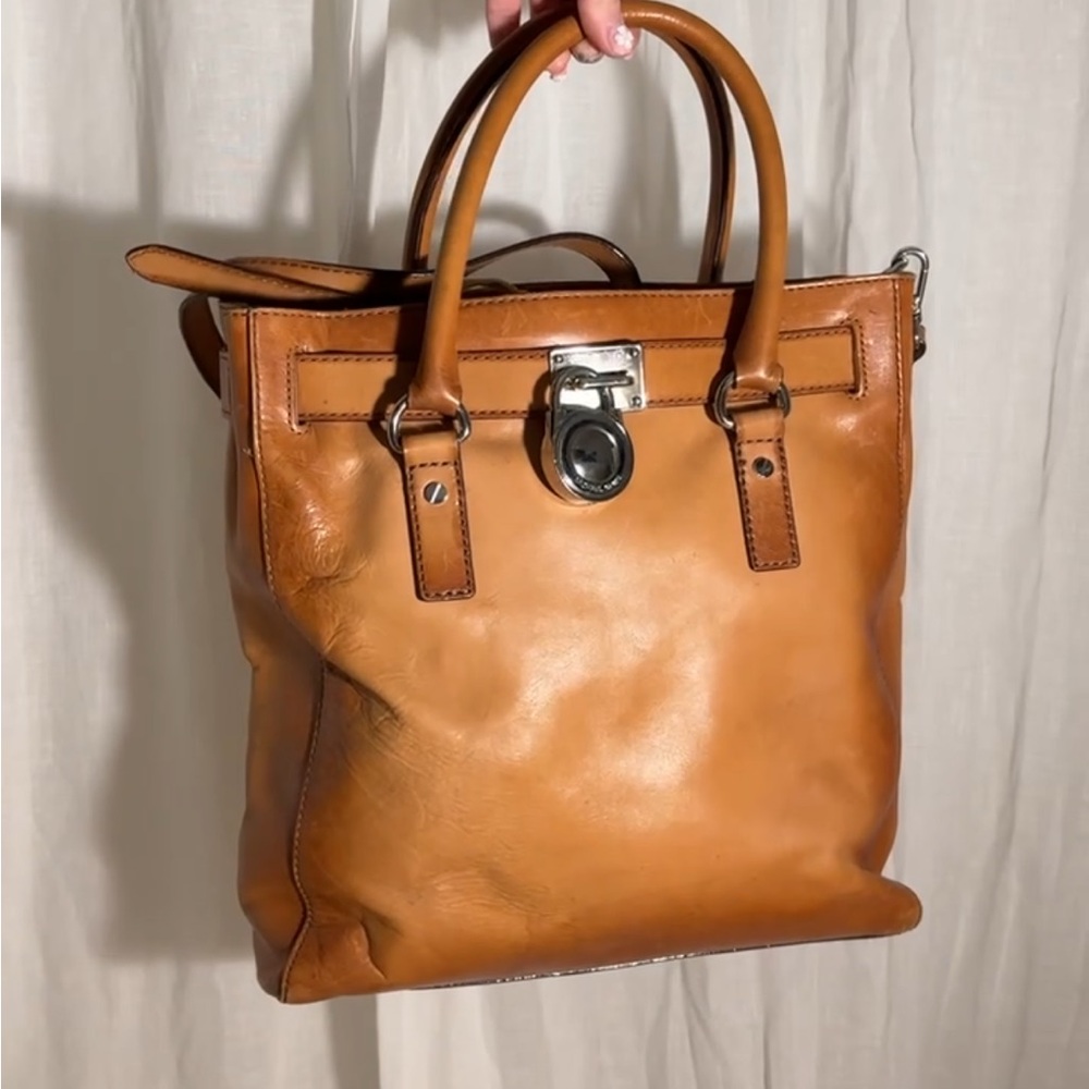 Tan Leather Hamilton Tote Bag